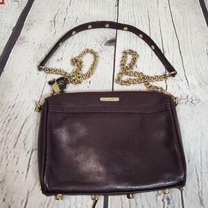 Rebecca MINKOFF Brown Mini M.A.C. Mac Crossbody bag purse
